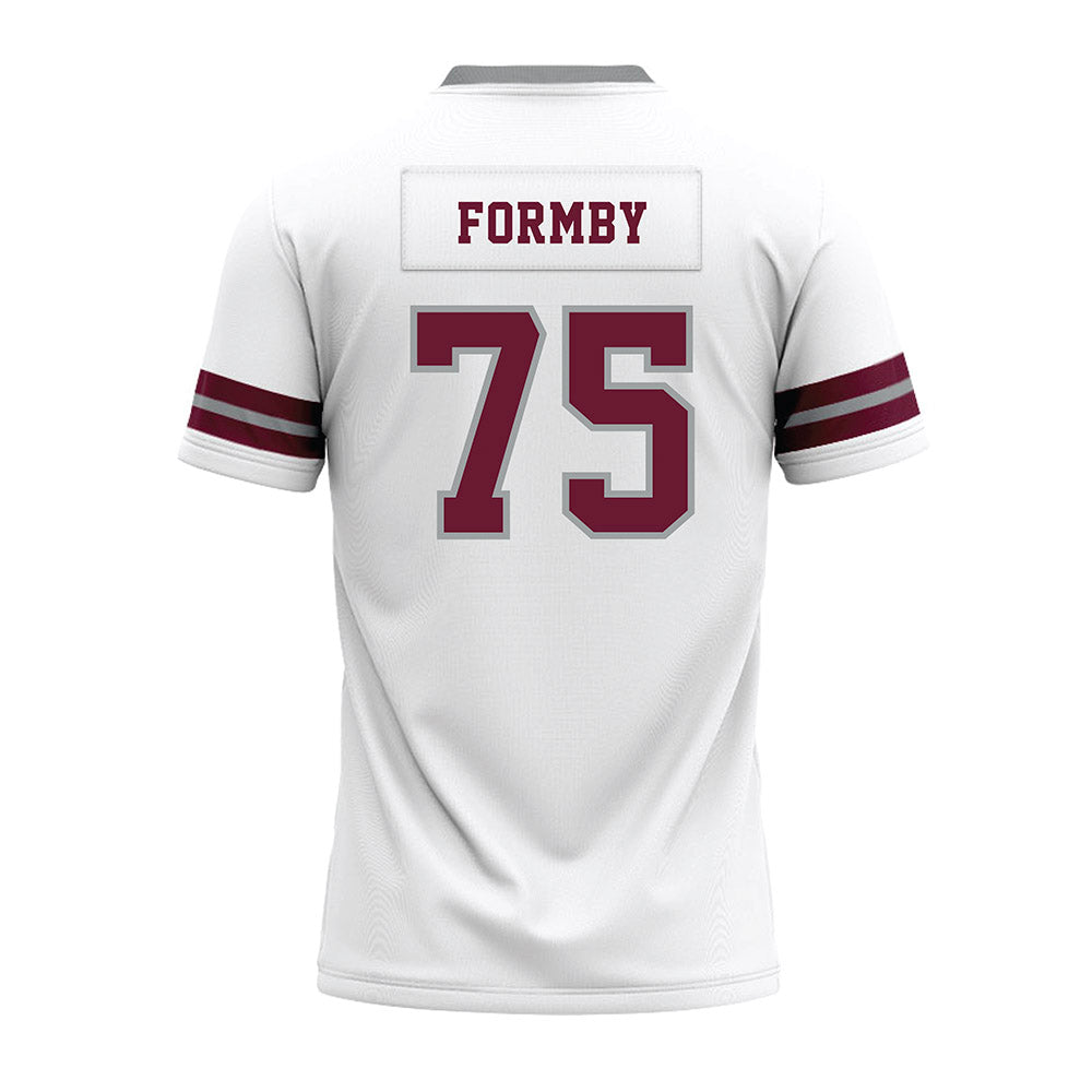 Texas A&M - NCAA Football : Wilkin Formby - White Premium Football Jersey-1