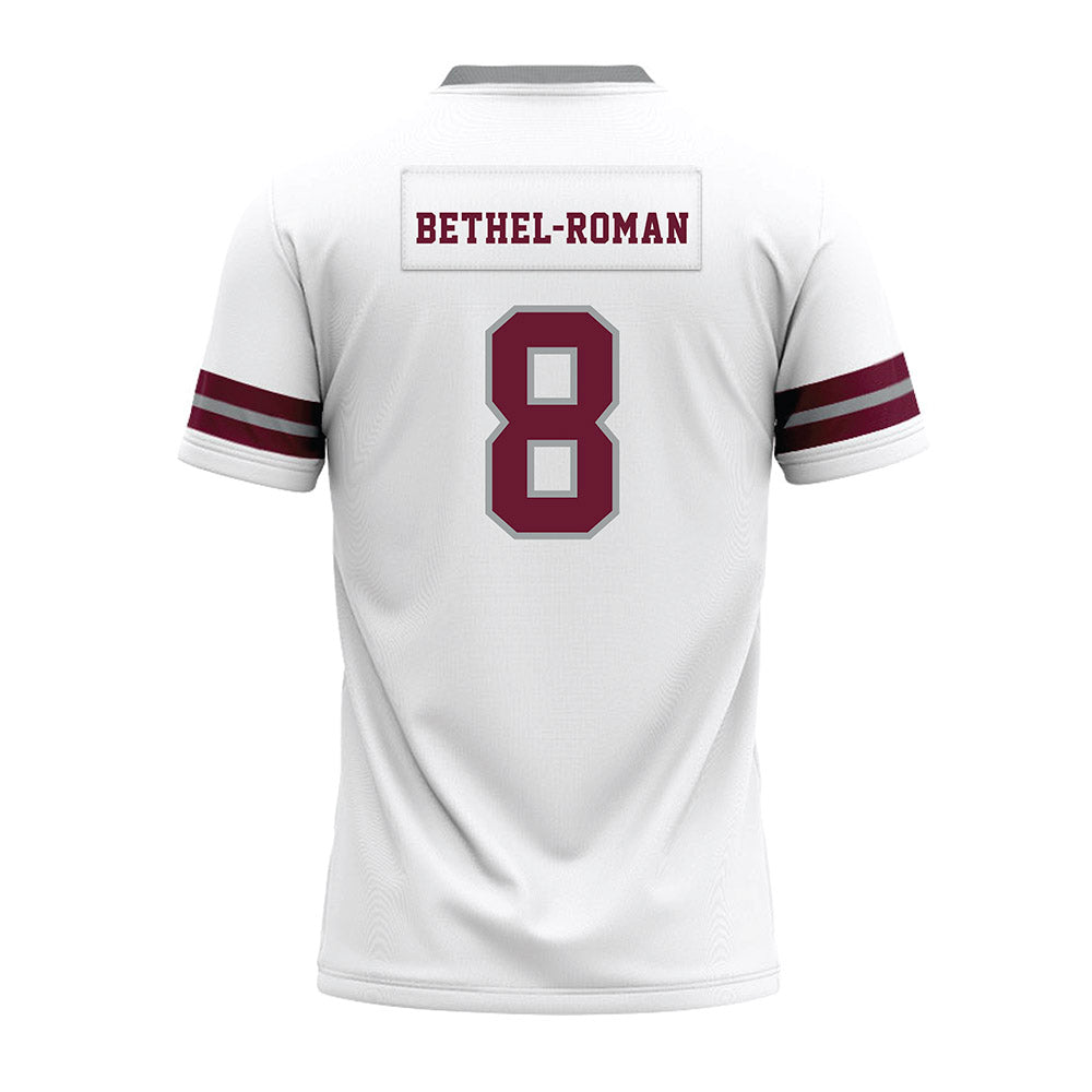 Texas A&M - NCAA Football : Ashton Bethel-Roman - White Premium Football Jersey-1