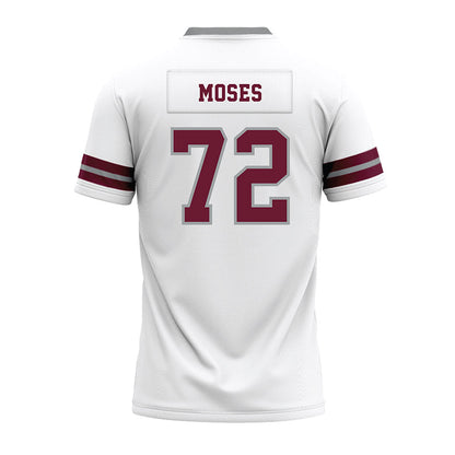 Texas A&M - NCAA Football : Joshua Moses - White Premium Football Jersey-1