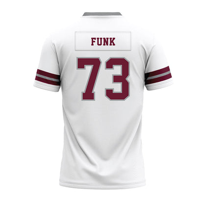 Texas A&M - NCAA Football : Ashton Funk - White Premium Football Jersey-1