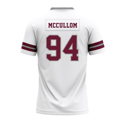 Texas A&M - NCAA Football : Angelo McCullom - White Premium Football Jersey-1
