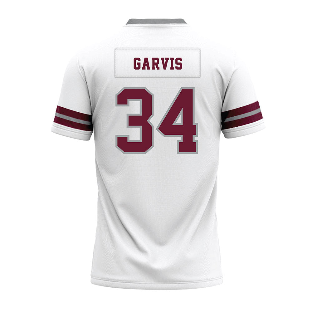 Texas A&M - NCAA Football : Kyle Garvis - White Premium Football Jersey-1