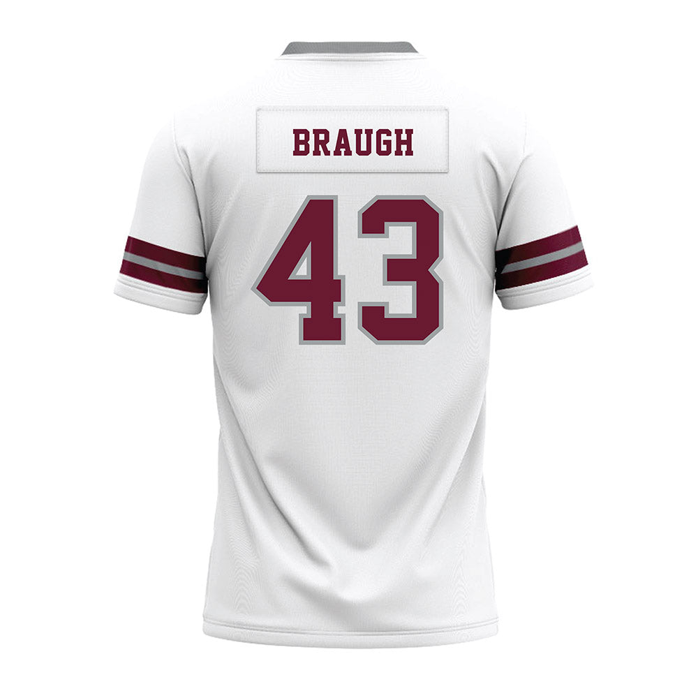 Texas A&M - NCAA Football : Carter Braugh - White Premium Football Jersey-1