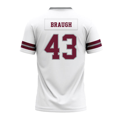 Texas A&M - NCAA Football : Carter Braugh - White Premium Football Jersey-1
