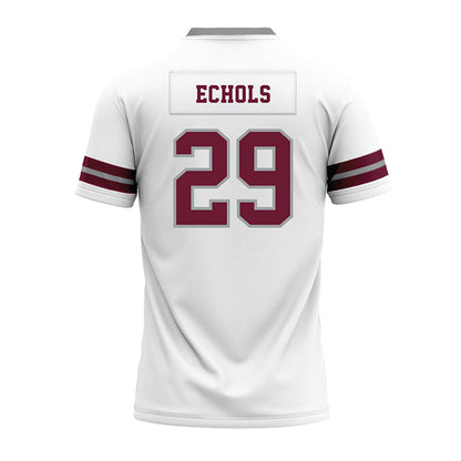 Texas A&M - NCAA Football : Justin Echols - White Premium Football Jersey-1