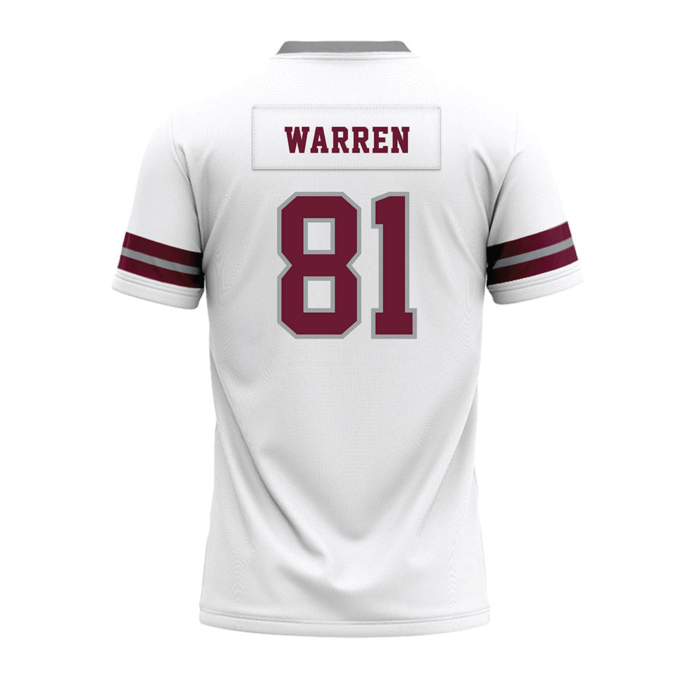 Texas A&M - NCAA Football : Jayden Warren - White Premium Football Jersey-1
