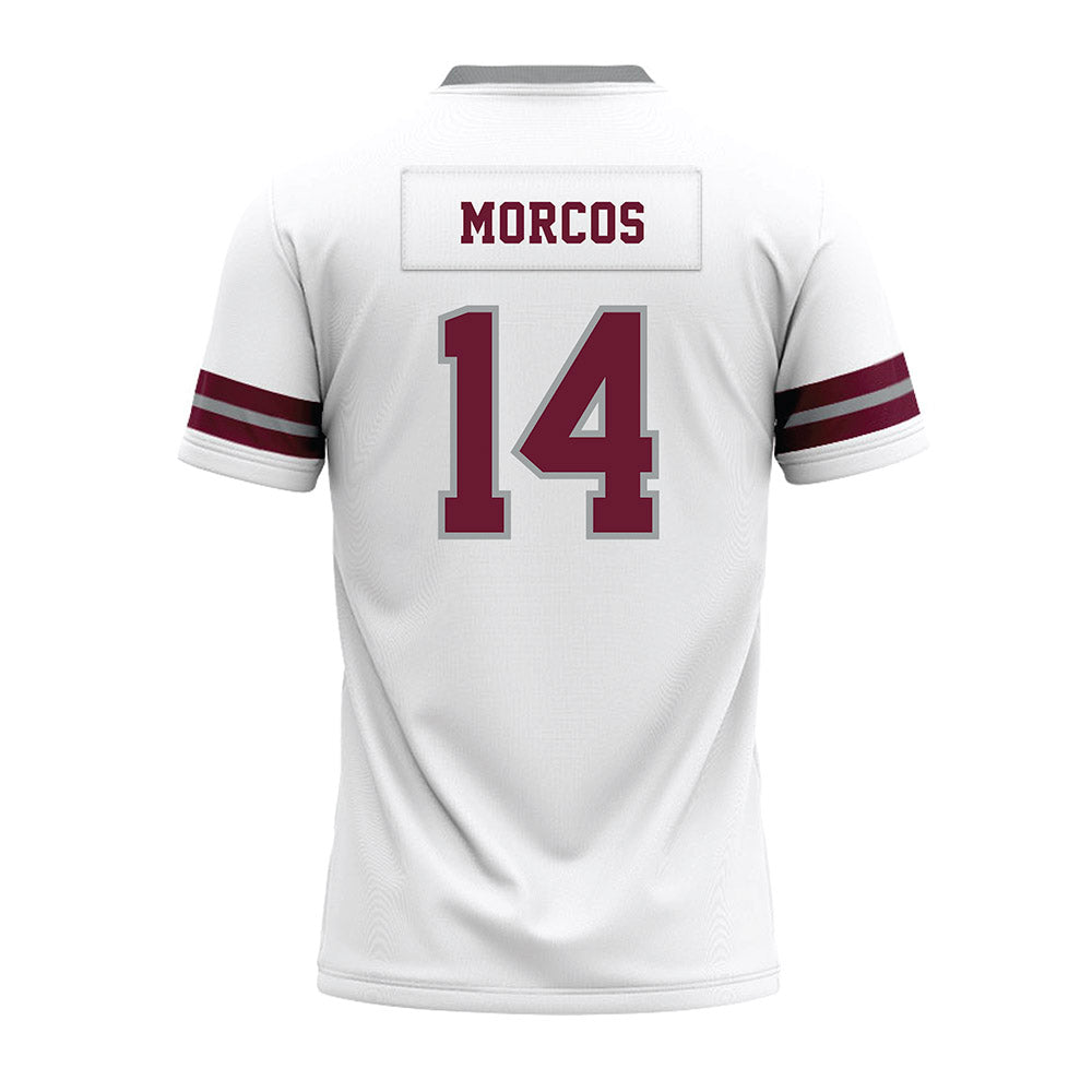 Texas A&M - NCAA Football : Eli Morcos - White Premium Football Jersey-1