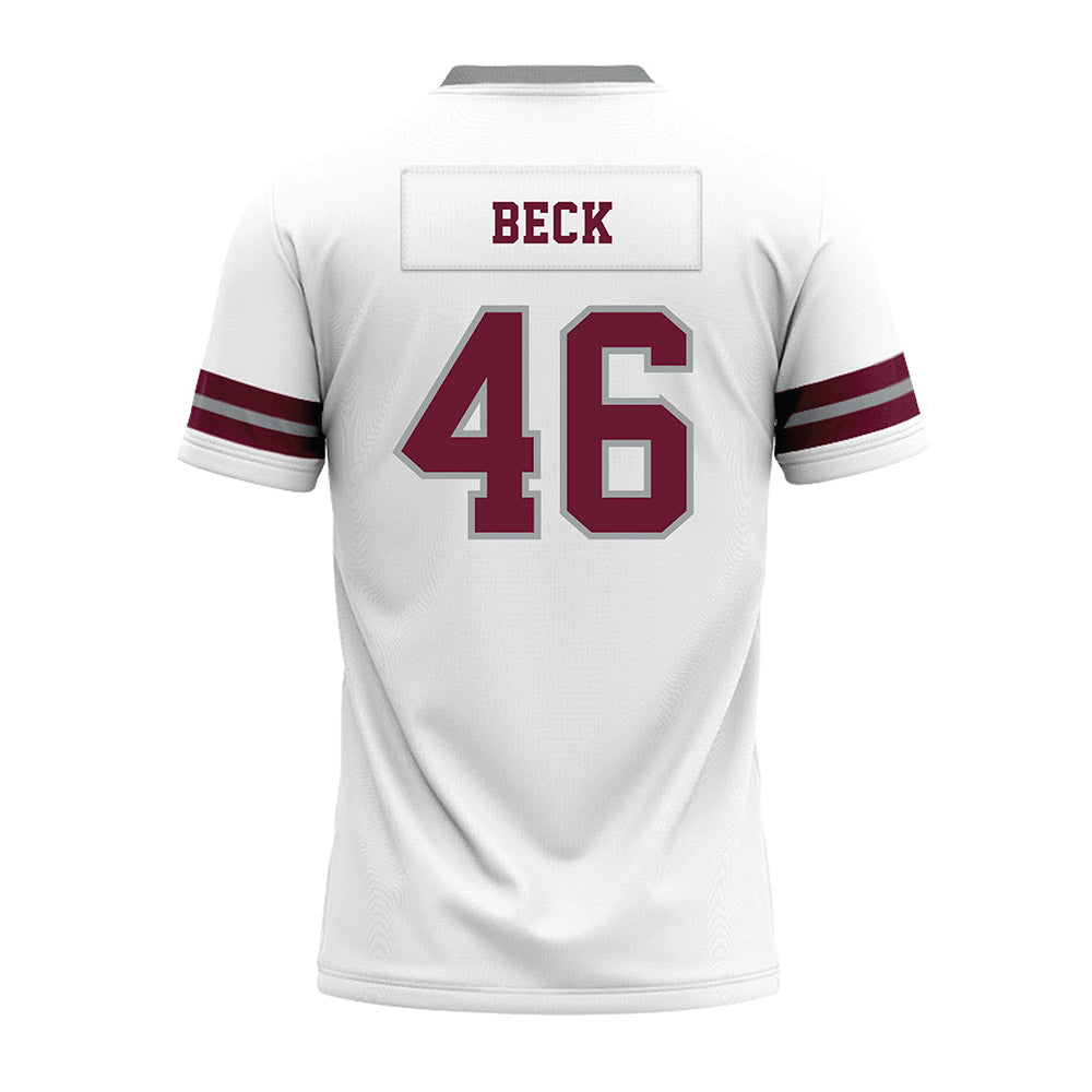 Texas A&M - NCAA Football : Qui Beck - White Premium Football Jersey-1