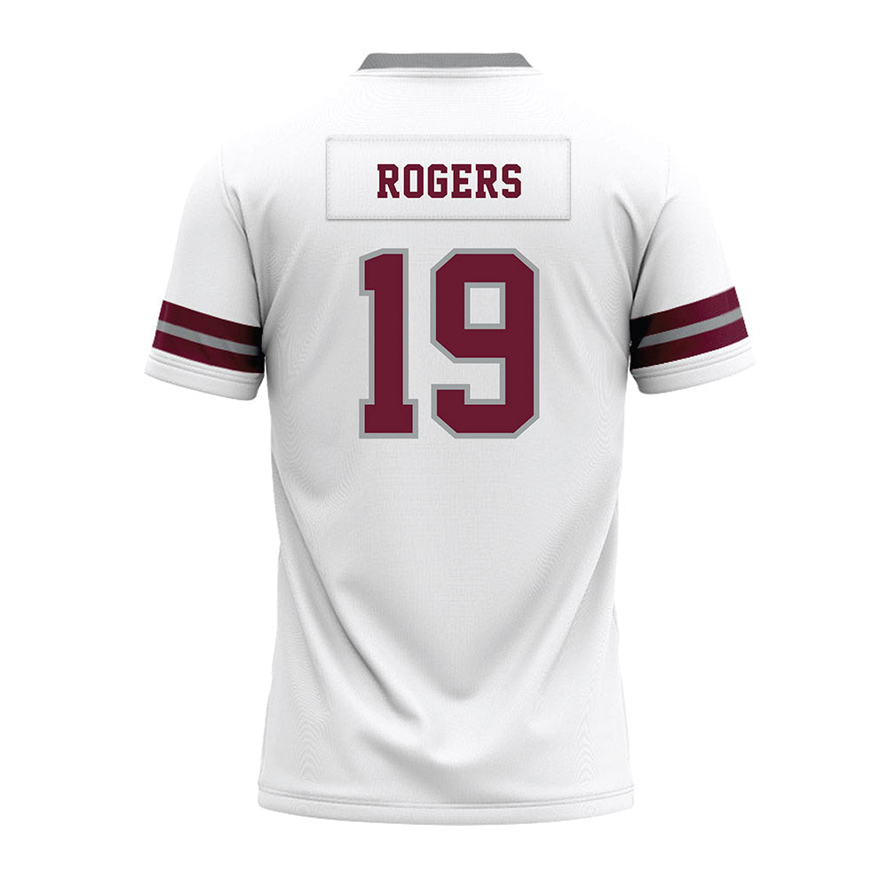 Texas A&M - NCAA Football : Bravion Rogers - White Premium Football Jersey-1