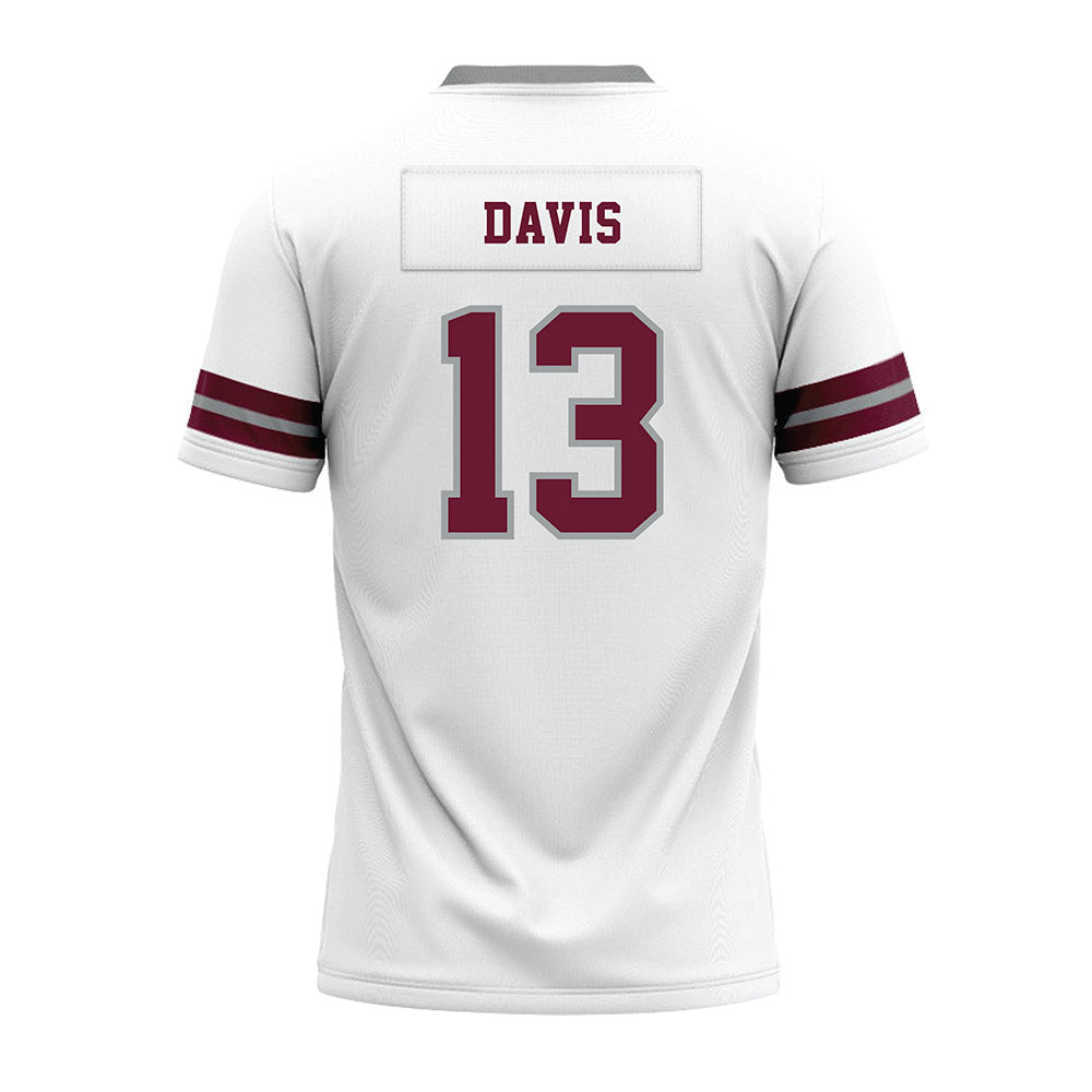 Texas A&M - NCAA Football : Myles Davis - White Premium Football Jersey-1