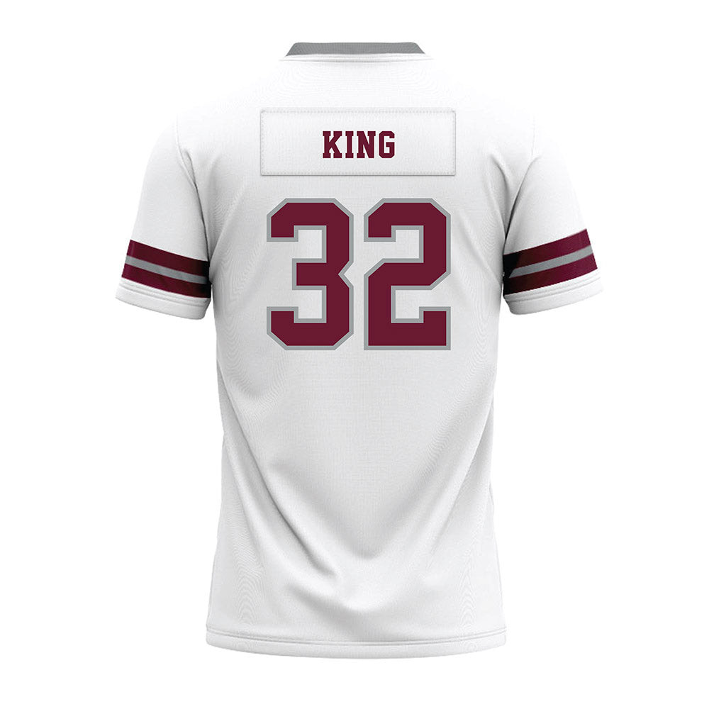 Texas A&M - NCAA Football : Taiyion King - White Premium Football Jersey-1