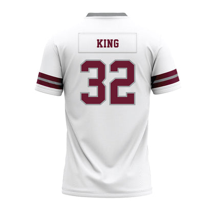 Texas A&M - NCAA Football : Taiyion King - White Premium Football Jersey-1