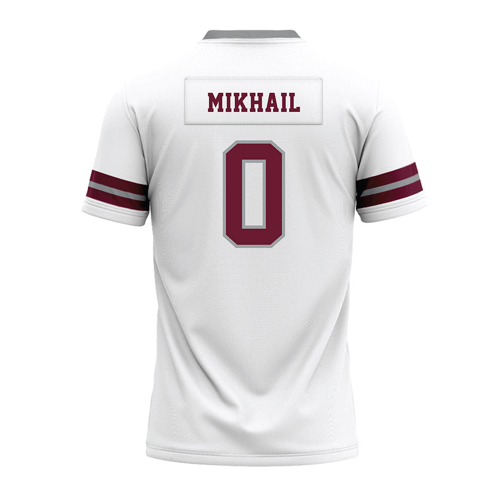 Texas A&M - NCAA Football : Noah Mikhail - White Premium Football Jersey-1