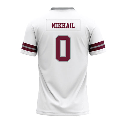 Texas A&M - NCAA Football : Noah Mikhail - White Premium Football Jersey-1