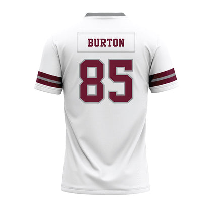 Texas A&M - NCAA Football : Chase Burton - White Premium Football Jersey-1