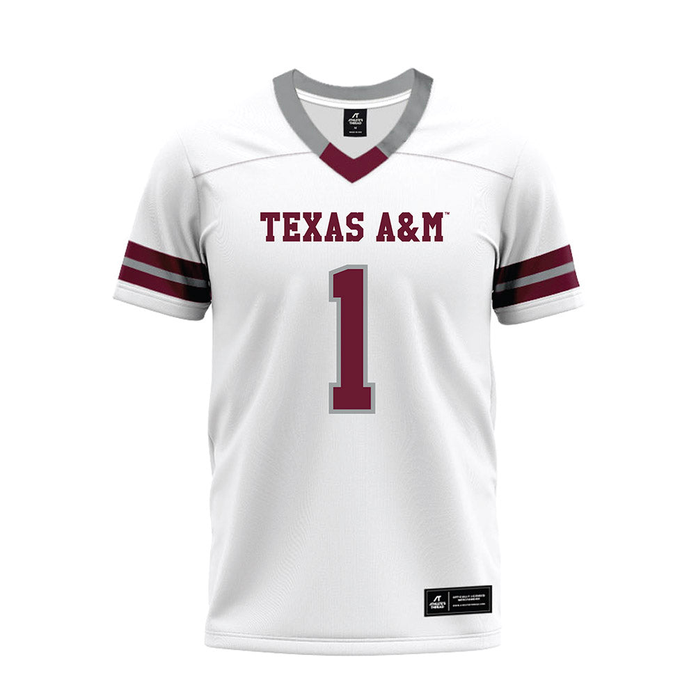 Texas A&M - NCAA Football : Bryce Anderson - White Premium Football Jersey-0