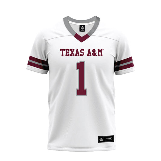 Texas A&M - NCAA Football : Bryce Anderson - White Premium Football Jersey-0
