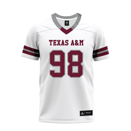 Texas A&M - NCAA Football : Jermaine Kinsler - White Premium Football Jersey-0