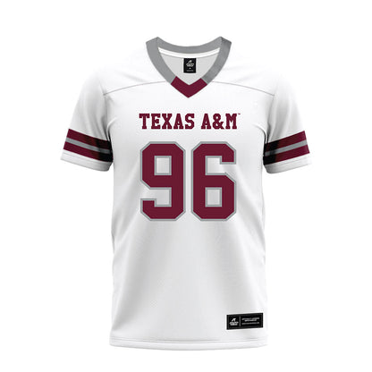 Texas A&M - NCAA Football : Waylon Peters - White Premium Football Jersey-0
