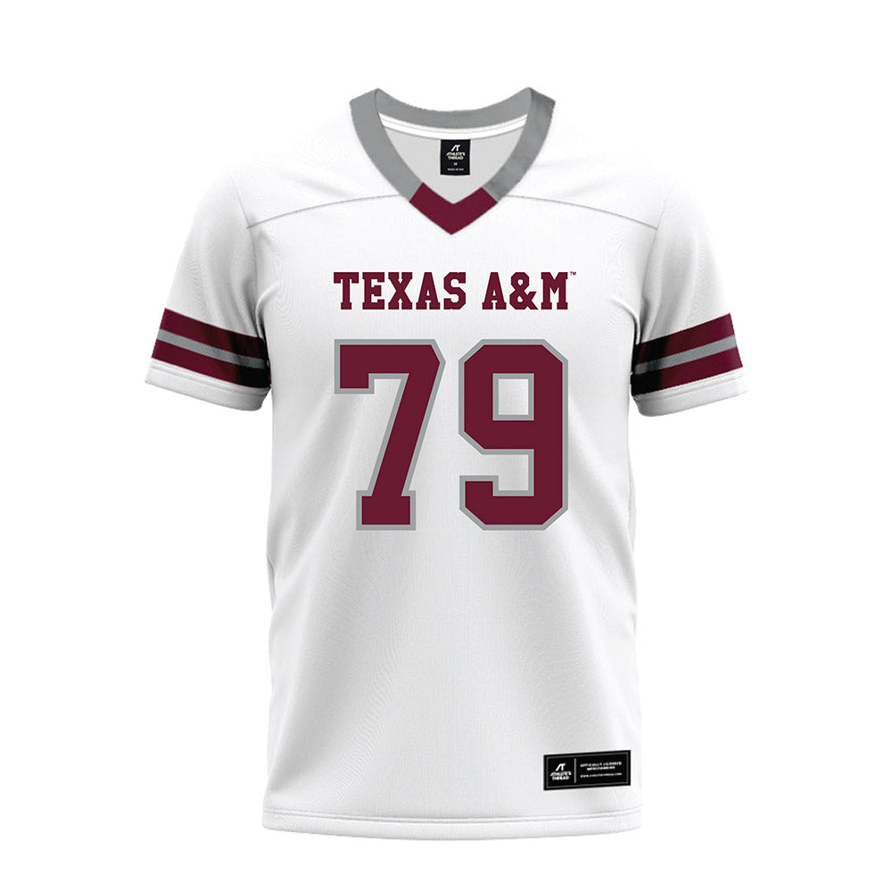 Texas A&M - NCAA Football : Lamont Rogers - White Premium Football Jersey-0
