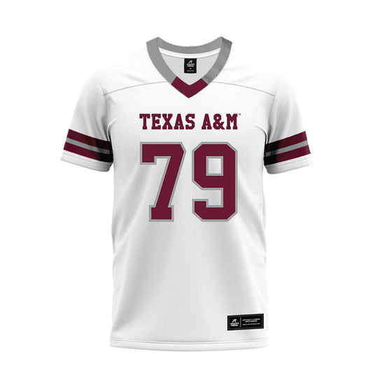 Texas A&M - NCAA Football : Lamont Rogers - White Premium Football Jersey-0