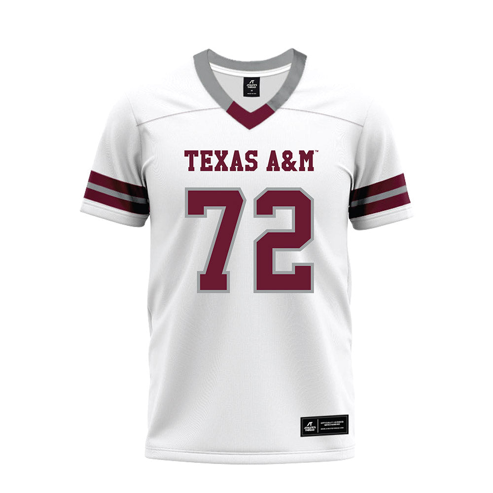 Texas A&M - NCAA Football : Joshua Moses - White Premium Football Jersey-0