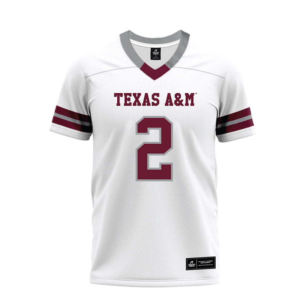 Texas A&M - NCAA Football : Jamarion Morrow - White Premium Football Jersey-0