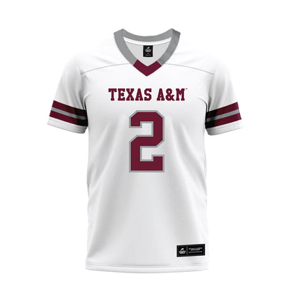 Texas A&M - NCAA Football : Jamarion Morrow - White Premium Football Jersey-0