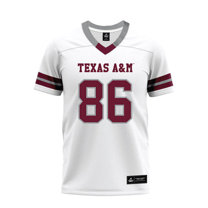 Texas A&M - NCAA Football : Ryan Burtin - White Premium Football Jersey-0