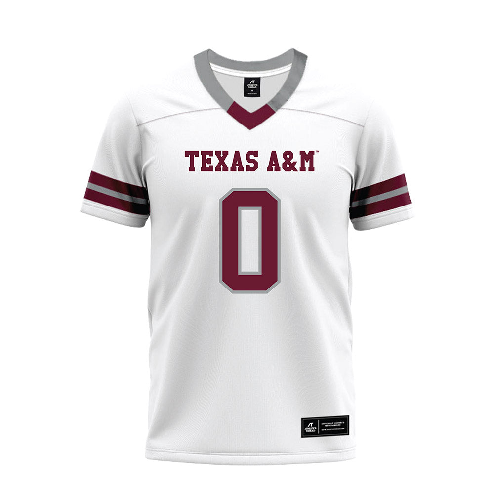 Texas A&M - NCAA Football : Noah Mikhail - White Premium Football Jersey-0