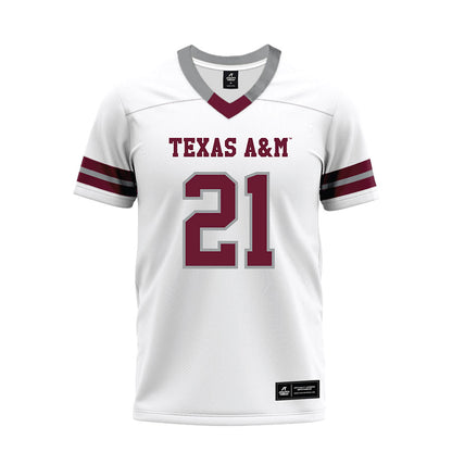 Texas A&M - NCAA Football : Raymir Coney - White Premium Football Jersey-0