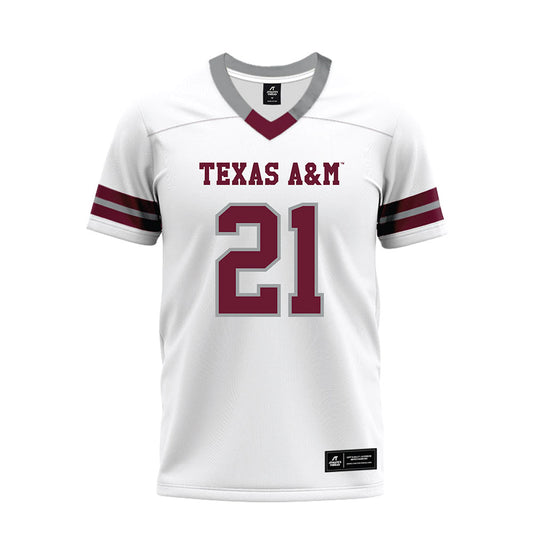 Texas A&M - NCAA Football : Raymir Coney - White Premium Football Jersey-0