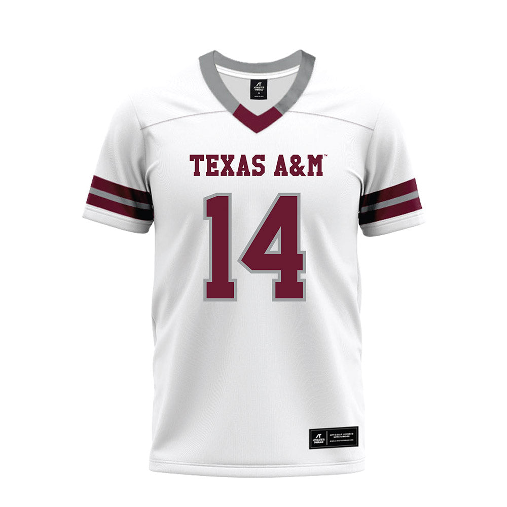 Texas A&M - NCAA Football : Anto Saka - White Premium Football Jersey-0