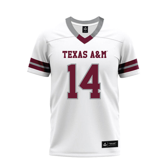 Texas A&M - NCAA Football : Anto Saka - White Premium Football Jersey-0