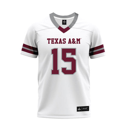 Texas A&M - NCAA Football : Sam M'Pemba - White Premium Football Jersey-0