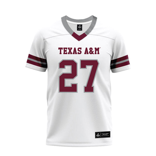 Texas A&M - NCAA Football : Daymion Sanford - White Premium Football Jersey-0