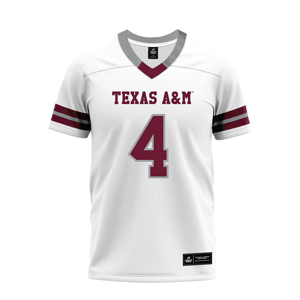 Texas A&M - NCAA Football : Tawfiq Byard - White Premium Football Jersey-0