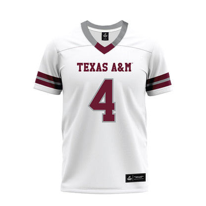 Texas A&M - NCAA Football : Tawfiq Byard - White Premium Football Jersey-0