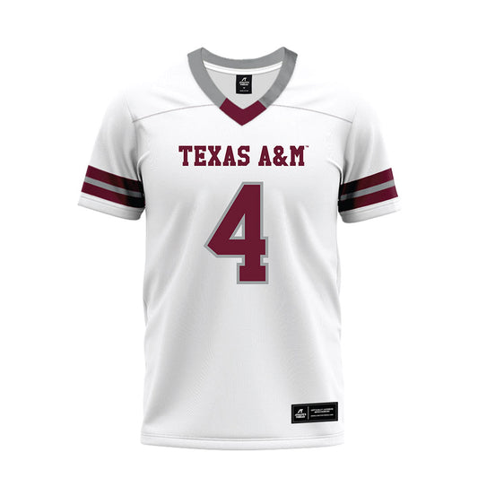 Texas A&M - NCAA Football : Tawfiq Byard - White Premium Football Jersey-0