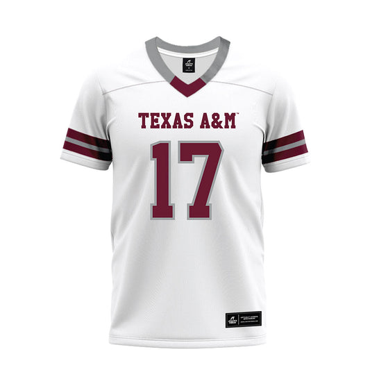 Texas A&M - NCAA Football : Madden Williams - White Premium Football Jersey-0