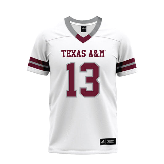 Texas A&M - NCAA Football : Deyjhon Pettaway - White Premium Football Jersey-0