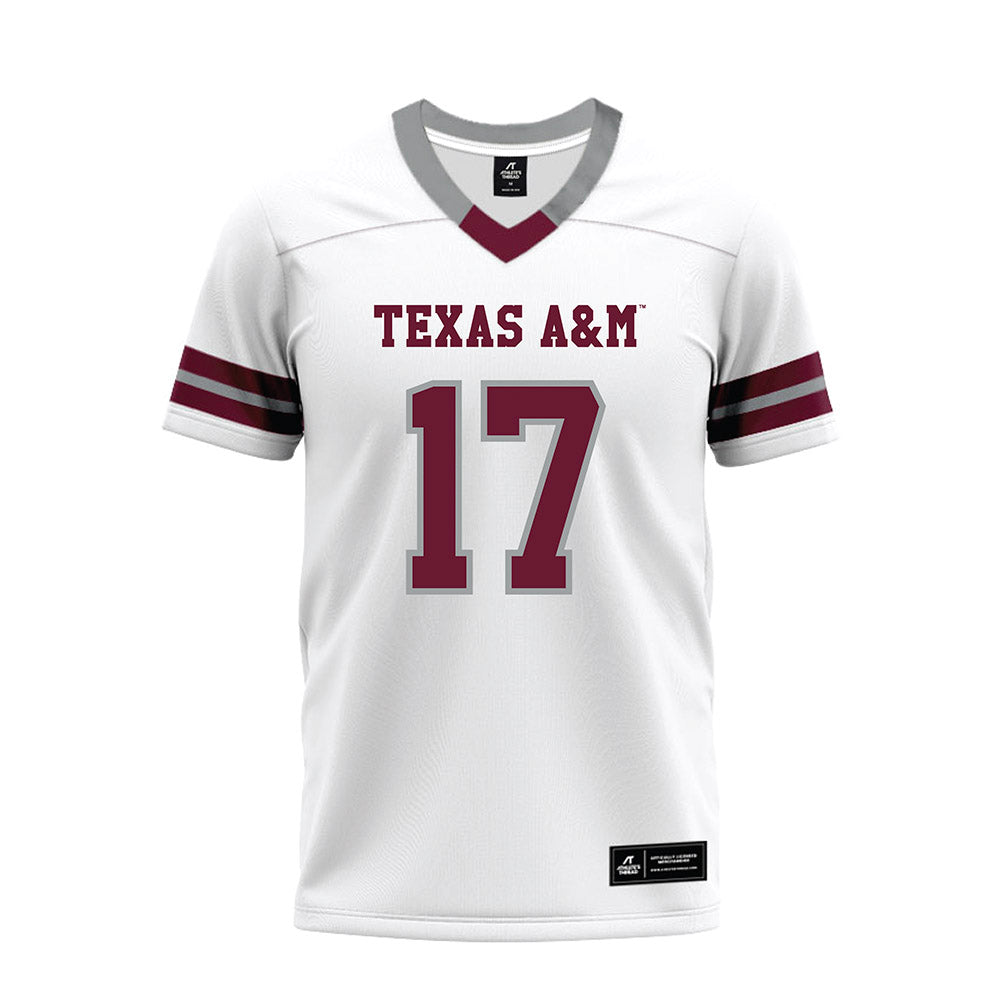 Texas A&M - NCAA Football : Madden Williams - White Premium Football Jersey-0