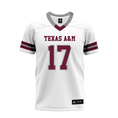 Texas A&M - NCAA Football : Madden Williams - White Premium Football Jersey-0
