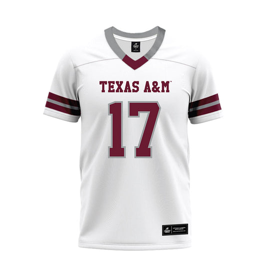 Texas A&M - NCAA Football : Madden Williams - White Premium Football Jersey-0