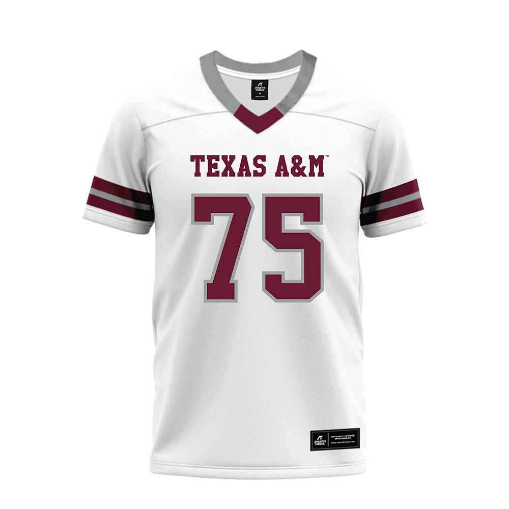 Texas A&M - NCAA Football : Wilkin Formby - White Premium Football Jersey-0