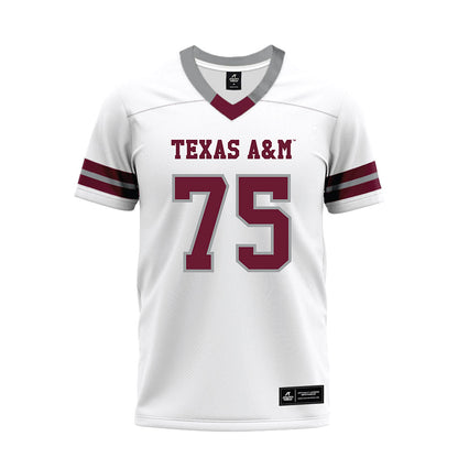 Texas A&M - NCAA Football : Wilkin Formby - White Premium Football Jersey-0