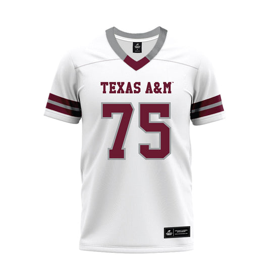 Texas A&M - NCAA Football : Wilkin Formby - White Premium Football Jersey-0