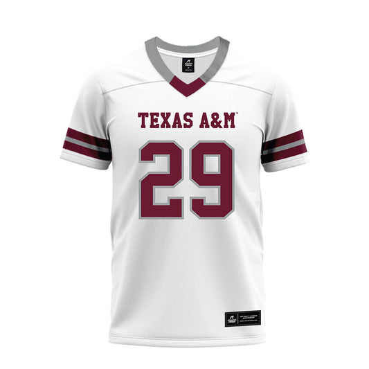 Texas A&M - NCAA Football : Justin Echols - White Premium Football Jersey-0