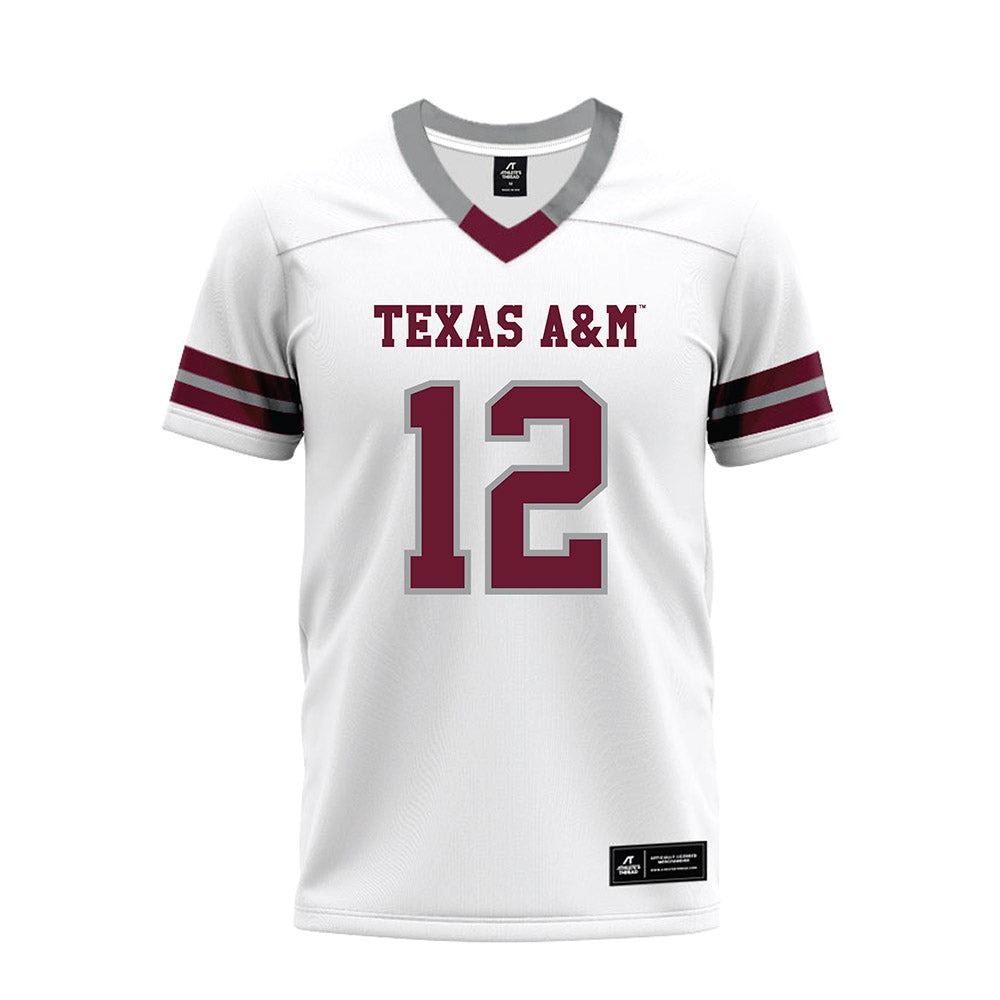 Texas A&M - NCAA Football : Nana Boadi-Owusu - White Premium Football Jersey-0