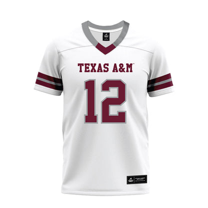 Texas A&M - NCAA Football : Nana Boadi-Owusu - White Premium Football Jersey-0